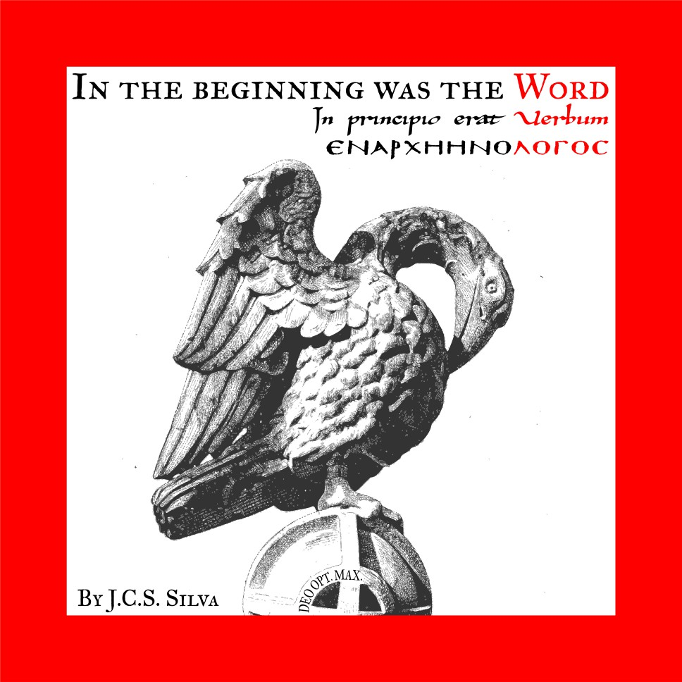 Original red-bordered emblem showing a pelican over a globe, with lettering and motto